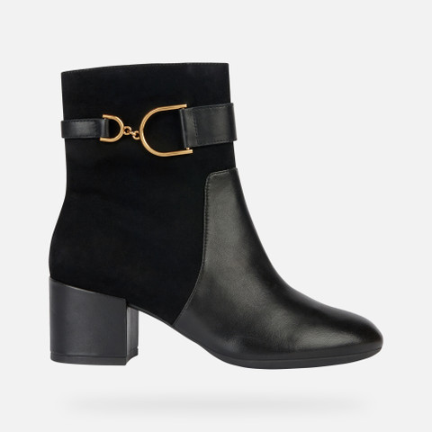 medium heel ankle boots ELEANA WOMAN Black - image number 1 | GEOX