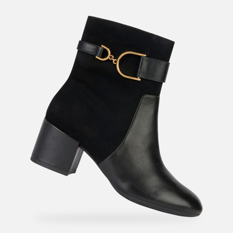 medium heel ankle boots ELEANA WOMAN Black - image number 0 | GEOX