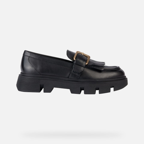 leather loafers VILDE WOMAN Black - image number 1 | GEOX