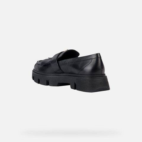 leather loafers VILDE WOMAN Black - image number 3 | GEOX