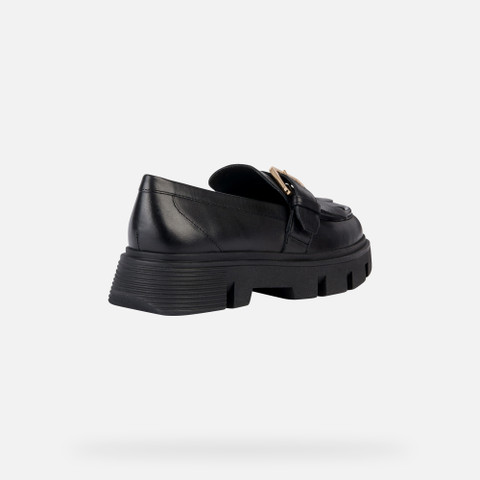 leather loafers VILDE WOMAN Black - image number 4 | GEOX