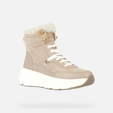 mid calf boots DIAMANTA WOMAN Sand - image number 2 | GEOX