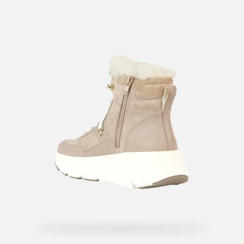 mid calf boots DIAMANTA WOMAN Sand - image number 3 | GEOX