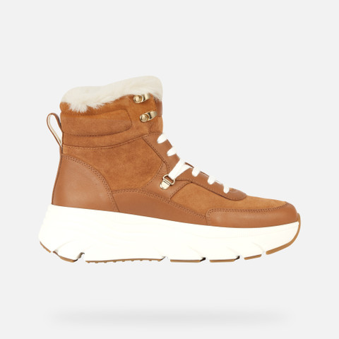 mid calf boots DIAMANTA WOMAN Cognac - image number 1 | GEOX