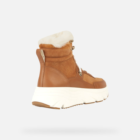 mid calf boots DIAMANTA WOMAN Cognac - image number 4 | GEOX