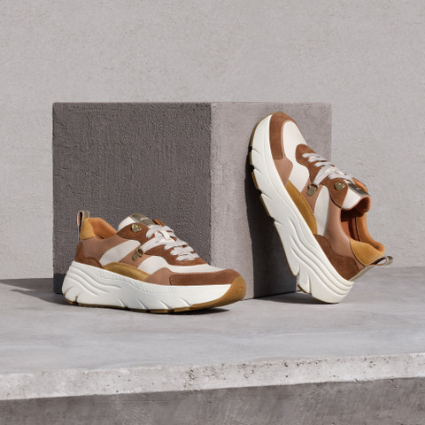 Platform trainers DIAMANTA WOMAN Mud/Beige - image number 7 | GEOX