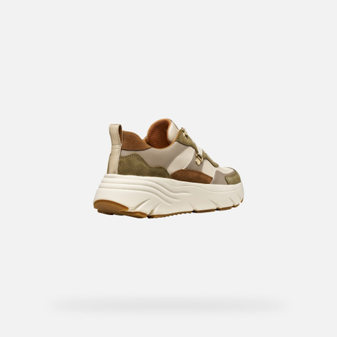 Platform trainers DIAMANTA WOMAN Musk/Powder - image number 4 | GEOX