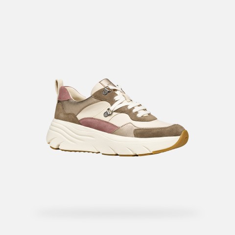 Platform sneakers DIAMANTA WOMAN Dove Grey/Sand - image number 2 | GEOX