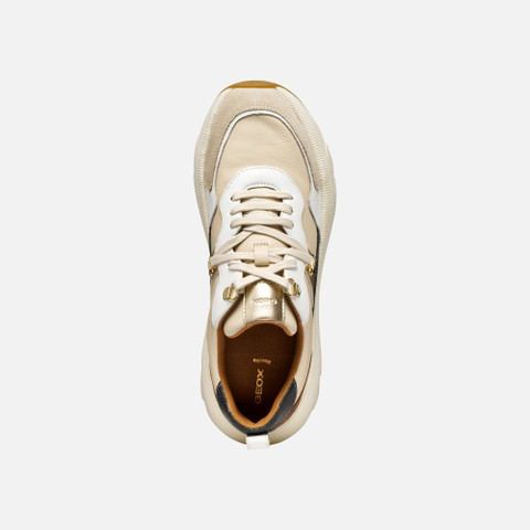 Platform trainers DIAMANTA WOMAN Papyrus/Cognac - image number 5 | GEOX