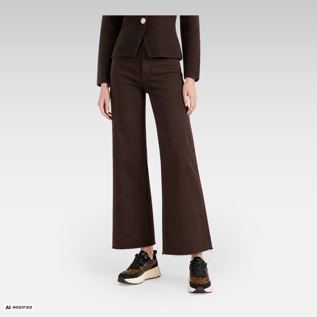 Platform sneakers DIAMANTA WOMAN Nut/Black - image number 1 | GEOX