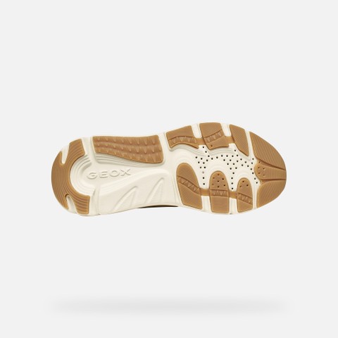 Platform sneakers DIAMANTA WOMAN Papyrus/Light sand - image number 6 | GEOX