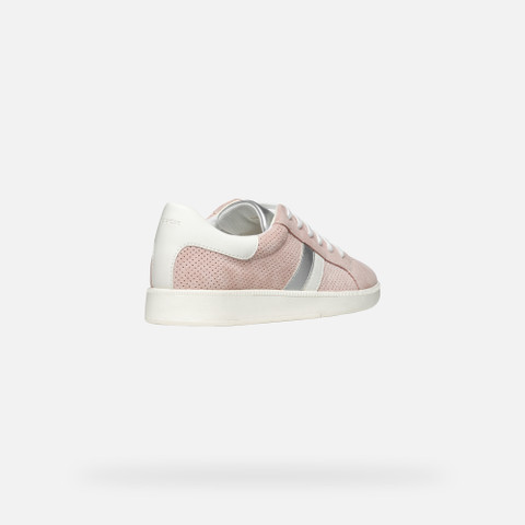 Low Top Sneakers MELEDA WOMAN Light Rose/Optic white - image number 4 | GEOX