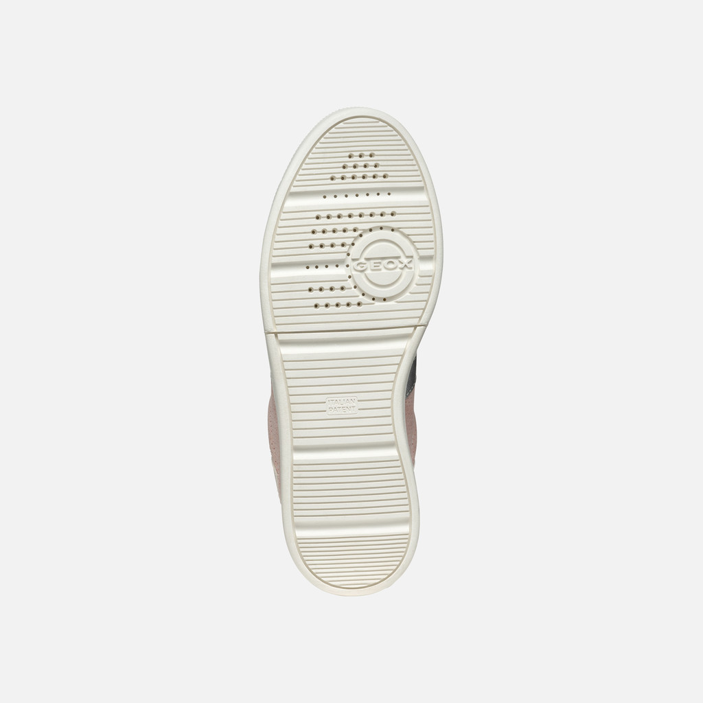 Low Top Sneakers MELEDA WOMAN Light Rose/Optic white - image number 6 | GEOX