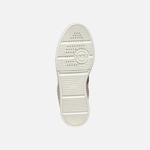Low Top Sneakers MELEDA WOMAN Light Rose/Optic white - image number 6 | GEOX