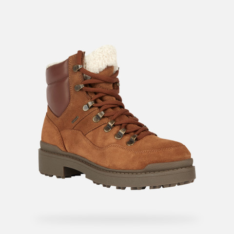 waterproof boots NEVEGAL ABX WOMAN Light Brown/Brown - image number 2 | GEOX