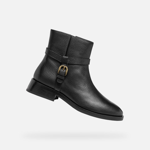 low heel ankle boots TORMALINA WOMAN Black - image number 0 | GEOX