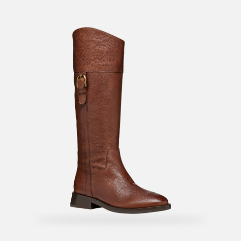 high boots TORMALINA WOMAN Brown - image number 2 | GEOX