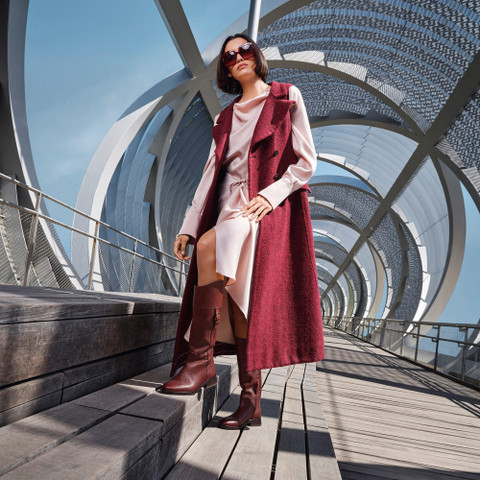 high boots TORMALINA WOMAN Brown - image number 7 | GEOX