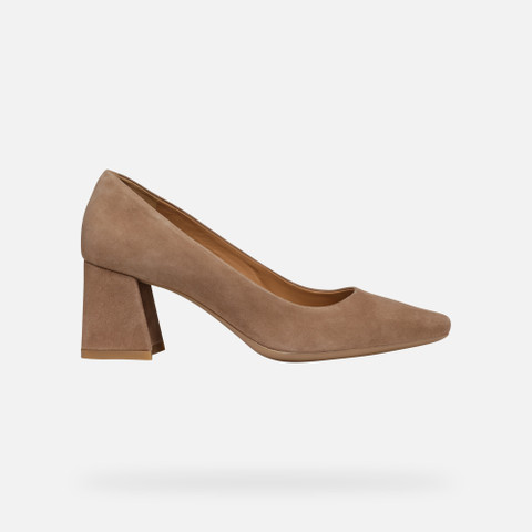 Medium heel pumps GISELDA WOMAN Mud - image number 1 | GEOX