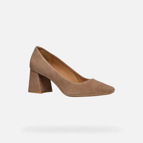 Medium heel pumps GISELDA WOMAN Mud - image number 3 | GEOX