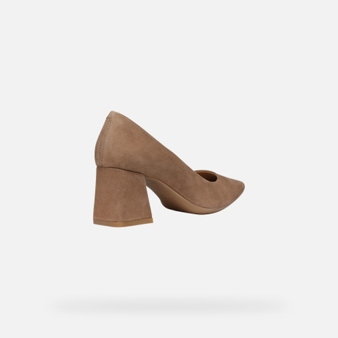 Medium heel pumps GISELDA WOMAN Mud - image number 5 | GEOX