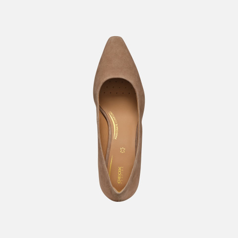 Medium heel pumps GISELDA WOMAN Mud - image number 6 | GEOX