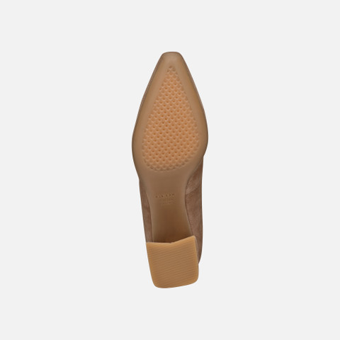 Medium heel pumps GISELDA WOMAN Mud - image number 7 | GEOX