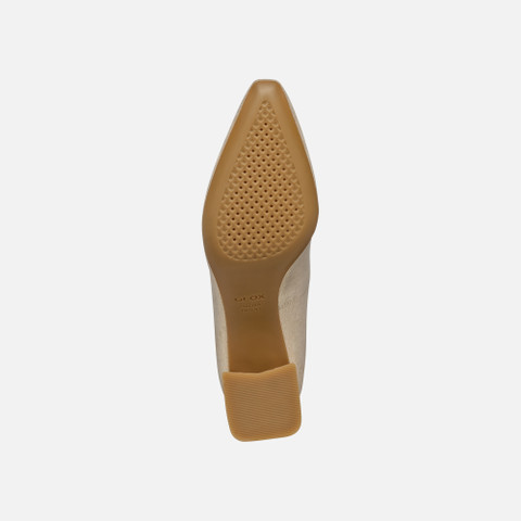 Medium heel pumps GISELDA WOMAN Light Gold - image number 7 | GEOX