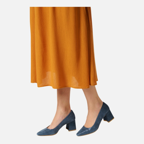Medium heel pumps GISELDA WOMAN Dark Avio - image number 2 | GEOX