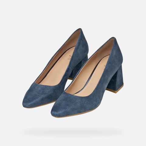 Medium heel pumps GISELDA WOMAN Dark Avio - image number 8 | GEOX