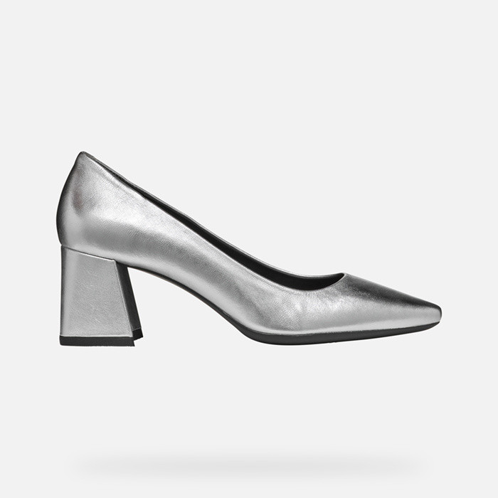 Medium heel pumps GISELDA WOMAN Silver | GEOX