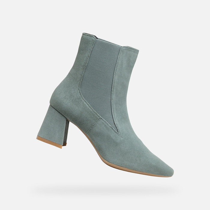 Medium heel ankle boots GISELDA WOMAN Sage | GEOX