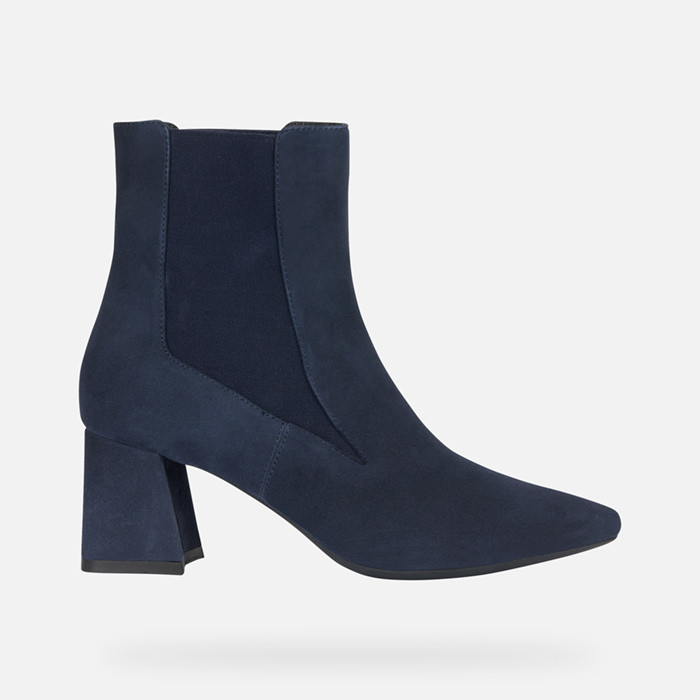 Medium heel ankle boots GISELDA WOMAN Dark Jeans | GEOX