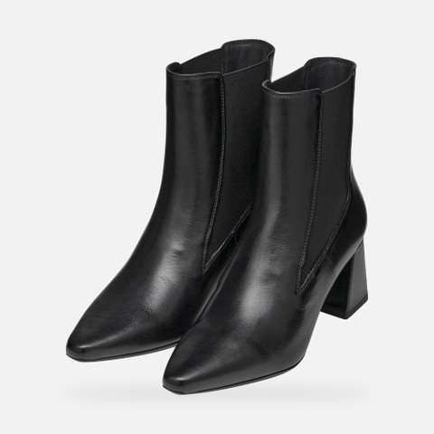 medium heel ankle boots GISELDA WOMAN Black - image number 8 | GEOX