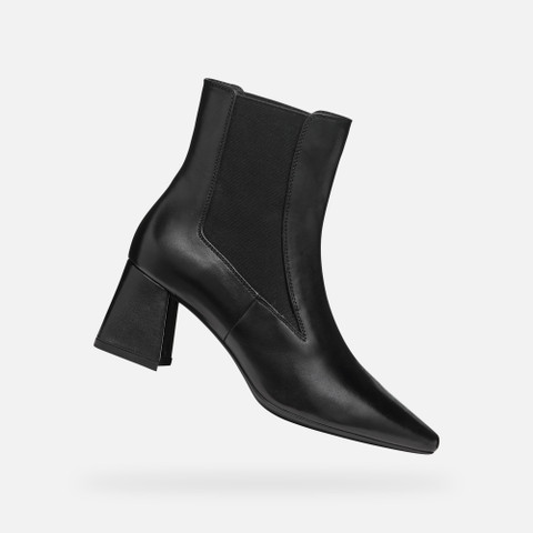 medium heel ankle boots GISELDA WOMAN Black - image number 0 | GEOX