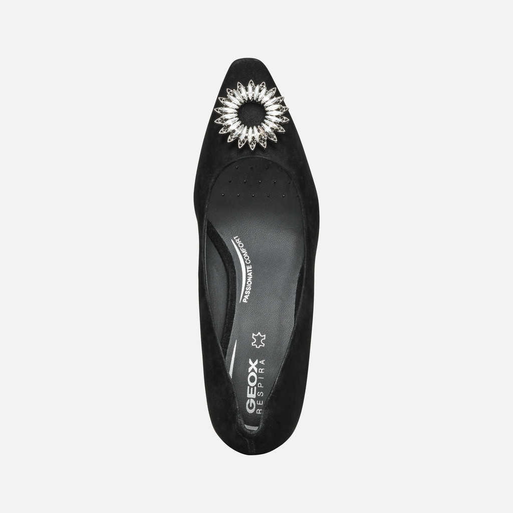 Geox black clearance pumps