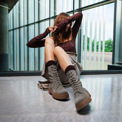 combat boots SPHERICA EC7 WOMAN Sage - image number 8 | GEOX