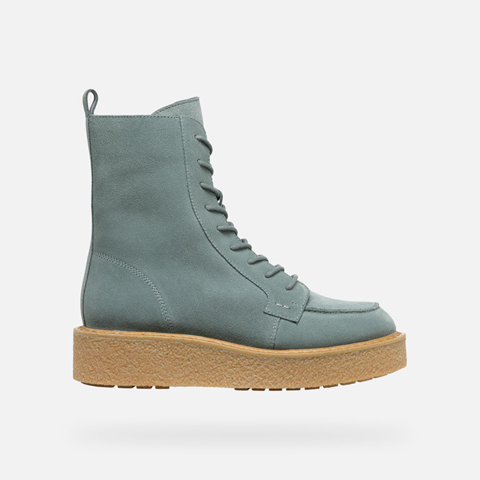 Geox Dames D Elidea Wedge A enkellaars, Dk Camel, 39 EU