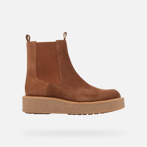 Chelsea boots ELIDEA WOMAN Dark camel - image number 1 | GEOX