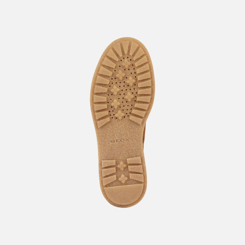 Suede shoes ELIDEA WOMAN Dark camel - image number 6 | GEOX