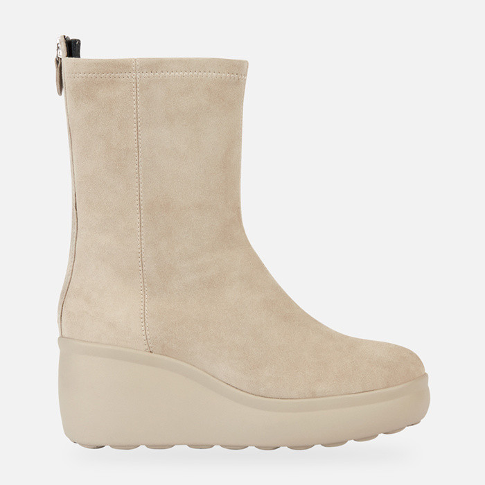 Ankle boots with wedge SPHERICA EC9 WOMAN Sand | GEOX