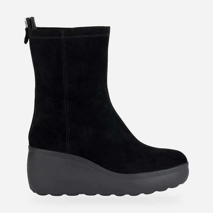 Ankle boots with wedge SPHERICA EC9 WOMAN Black | GEOX
