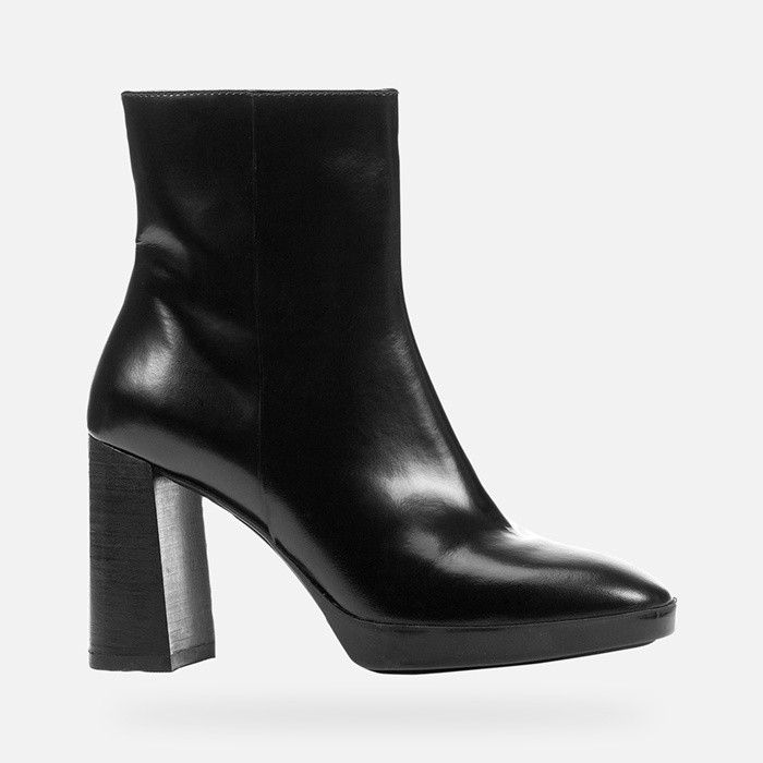 High-heel ankle boots TEULADA WOMAN Black | GEOX