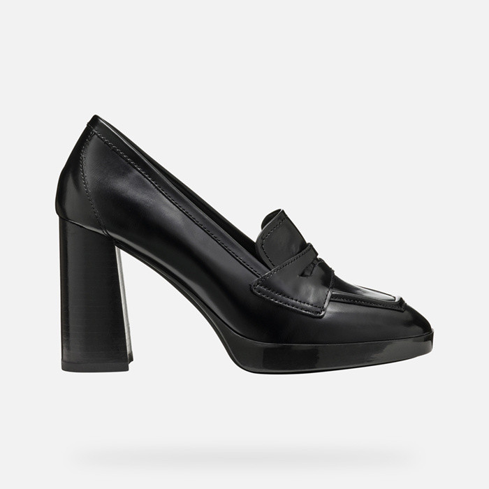 Heeled loafers TEULADA WOMAN Black | GEOX