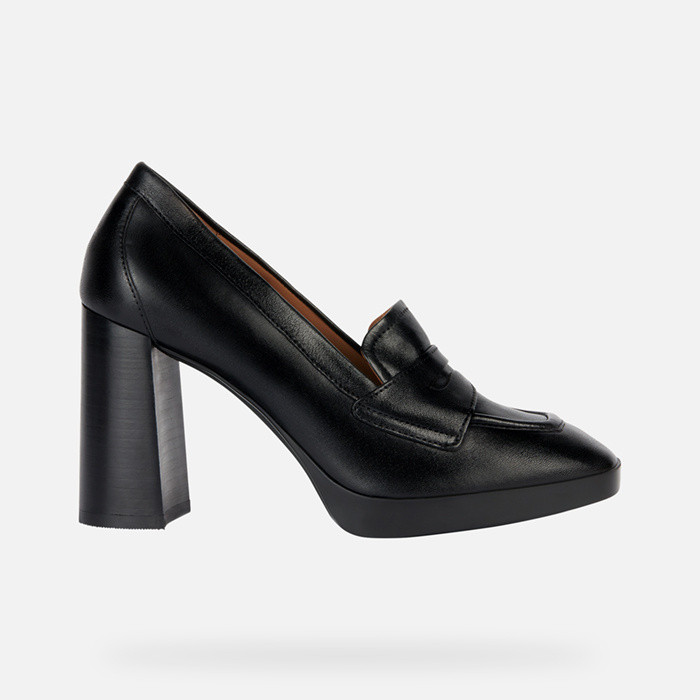 Heeled loafers TEULADA WOMAN Black | GEOX