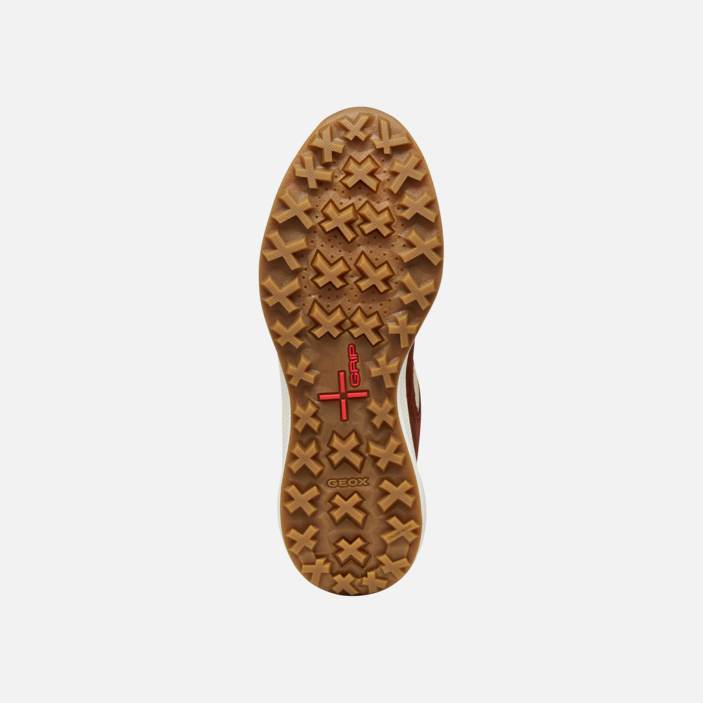 Waterproof trainers PG1X ABX WOMAN Papyrus/Brick - image number 6 | GEOX