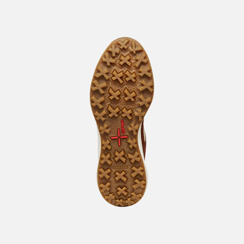 Waterproof trainers PG1X ABX WOMAN Papyrus/Brick - image number 6 | GEOX