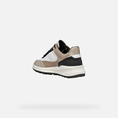 Waterproof trainers PG1X ABX WOMAN White/Light Taupe - image number 4 | GEOX