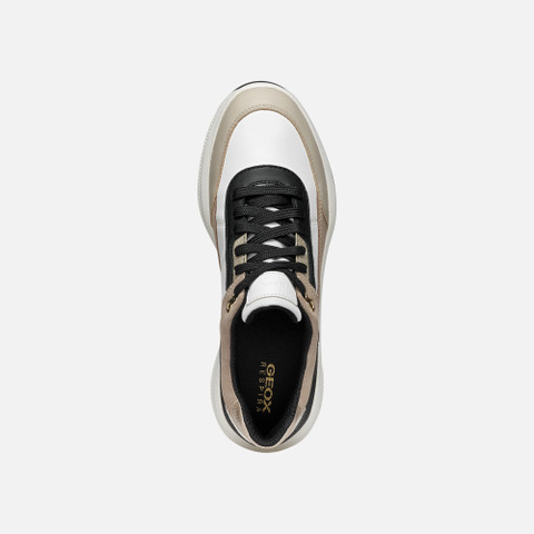 Waterproof trainers PG1X ABX WOMAN White/Light Taupe - image number 6 | GEOX