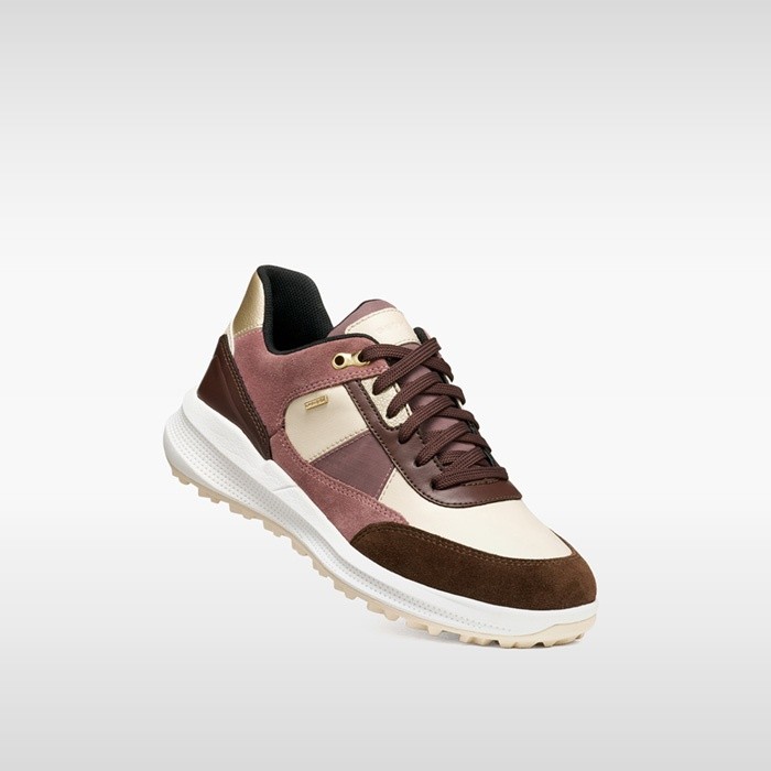 Waterproof trainers PG1X ABX WOMAN Light sand/Dark brown | GEOX